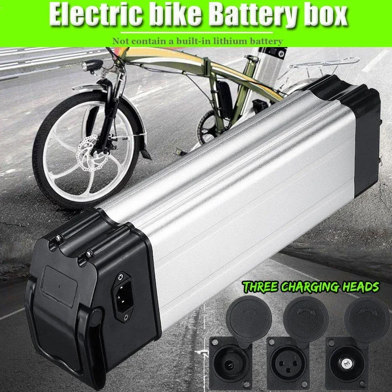 SPORTFUNSF Plastic Battery Box For Electric Bike 36V/48V Large Capacity 186501 Holder Case Outdoor Cycling Accessories Replaceme