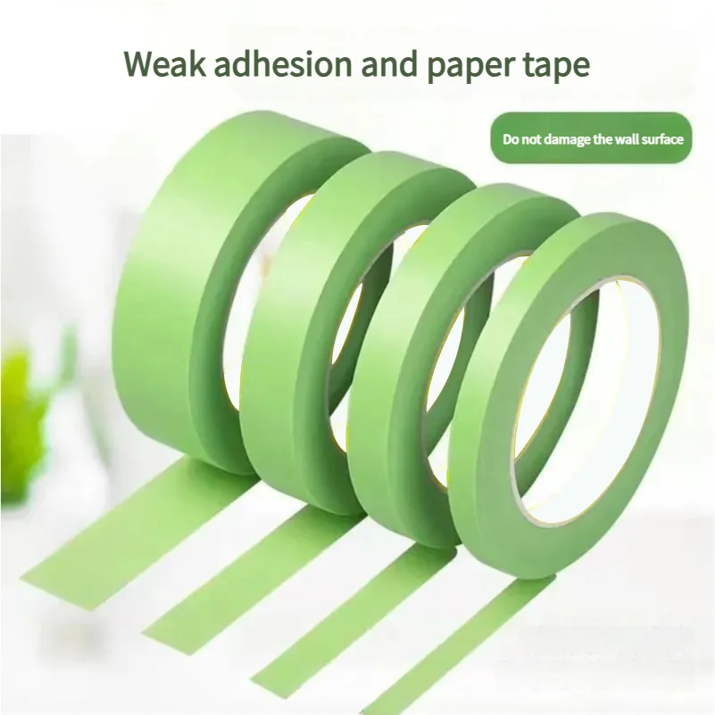 DIY hand-torn paper tape, weak adhesion green masking tape, oil painting interior decoration special self-adhesive tape