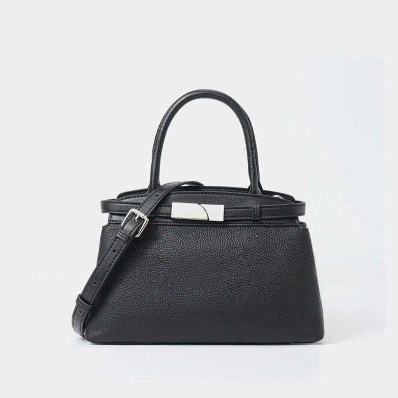 

Cowhide ladies handbag 2025 summer new niche design genuine leather high quality fashionable one-shoulder crossbody bag