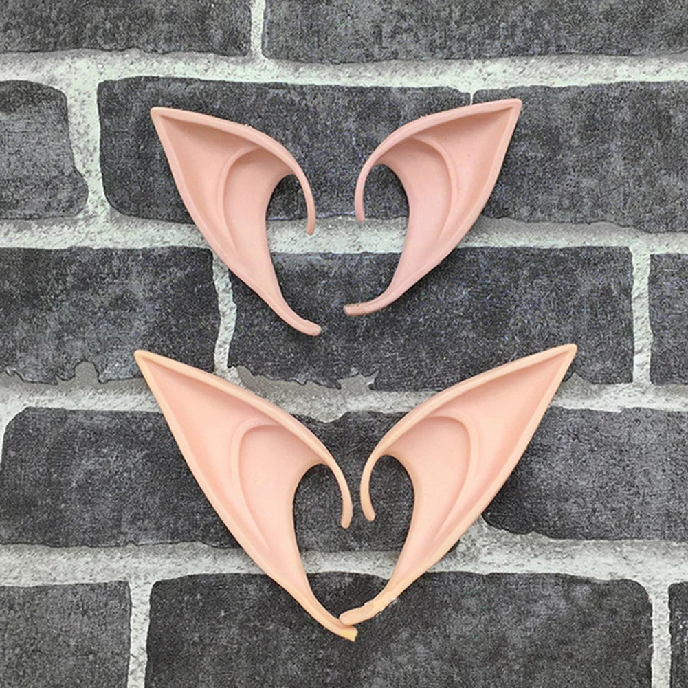 Halloween Elf Ears Avatar Goblin Monster Ears Angel Elf Latex Ears Fairy Cosplay Costume Accessories Decor Kid