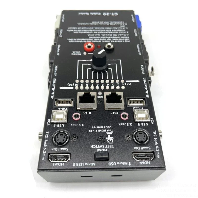 CT-20 Multifunctional Line Tester Audio  Xlr Signal Hdmi Line Line Tester Cable Tester