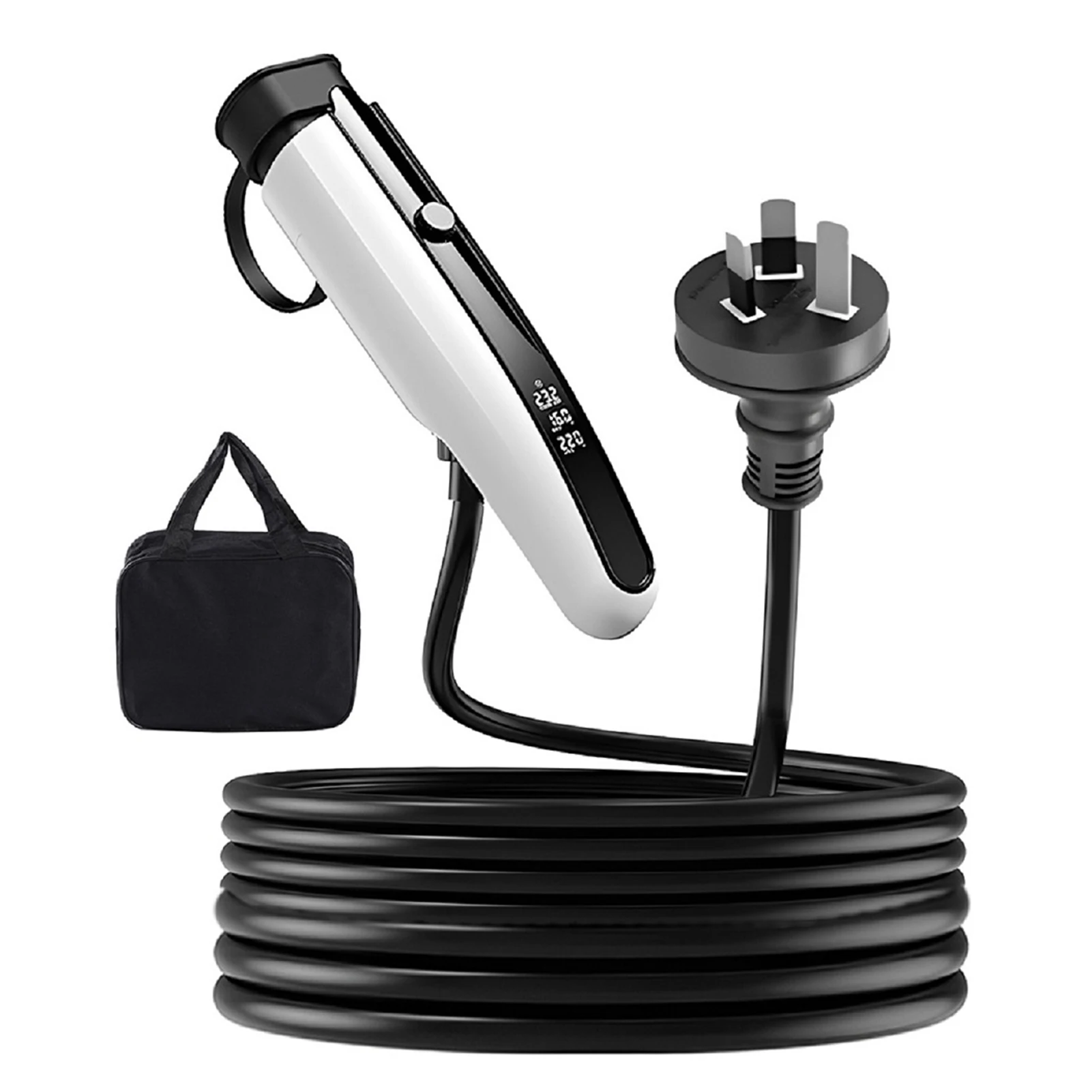 

Portable Ev Charger Type-2 Single-Phase 16A 3.5KW LCD Display Fast Charging EU AU plug Waterproof Home Cars EV Charger With bag