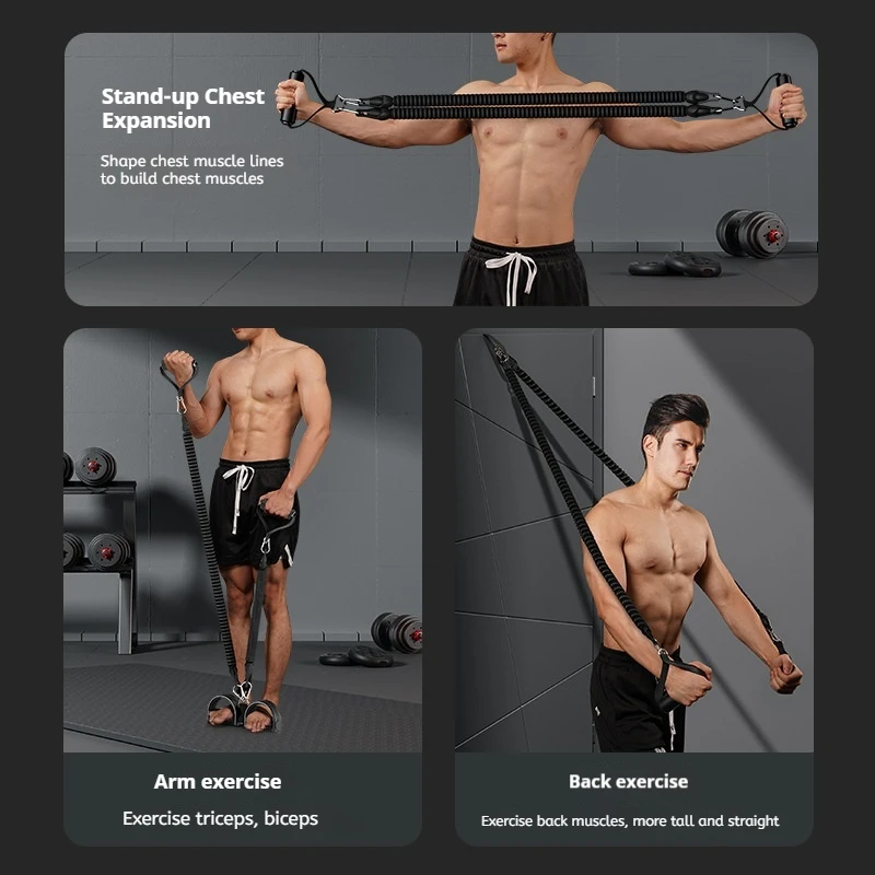 Pedal Tension Rope Puller Exercise superior quality Multi-functional Fitness Exercise Resistance Band Men Sports Gym Equipment