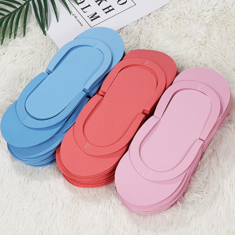 24 Pairs رغوة باديكير النعال إيفا المتاح صالون الشاطئ المنزل الفنادق سبا السفر تنفس استخدام واحد يتخبط