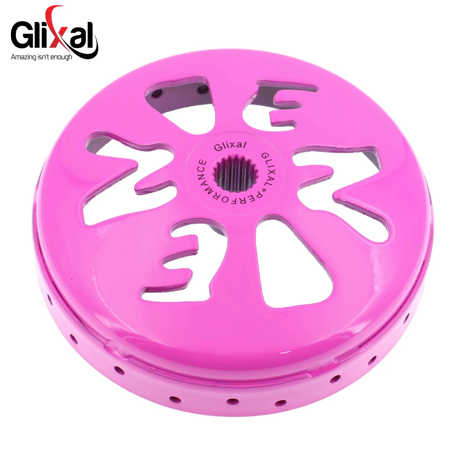 Glixal GY6 125cc 150cc 200cc High Performance Racing Drilled Clutch Bell Drum for 152QMI 157QMJ Engine Scooter Moped ATV Go Kart