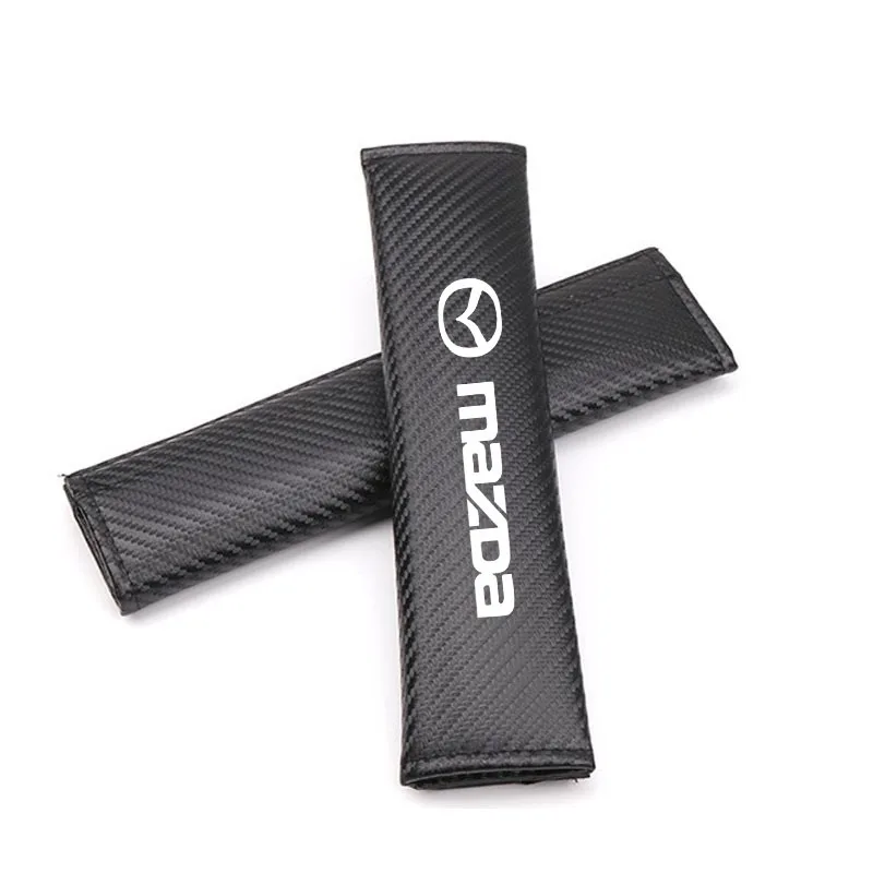 

Car Belts Covers Padding Carbon Fiber Belt Shoulder Accessories for Mazda 6 3 CX5 5 2 323 CX7 Demio Atenza Axela MX30 CX30 CX3