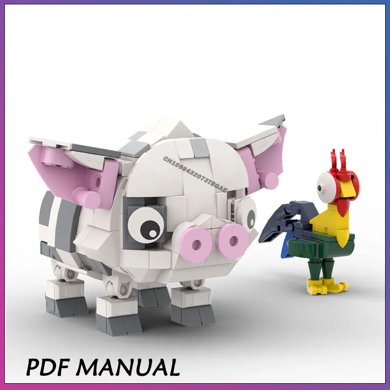 MOC Chicken Turkey Bird Building Blocks Popular Movies Action Figures Chick 266PCS Model Assemble Educational Bricks Toys Gifts