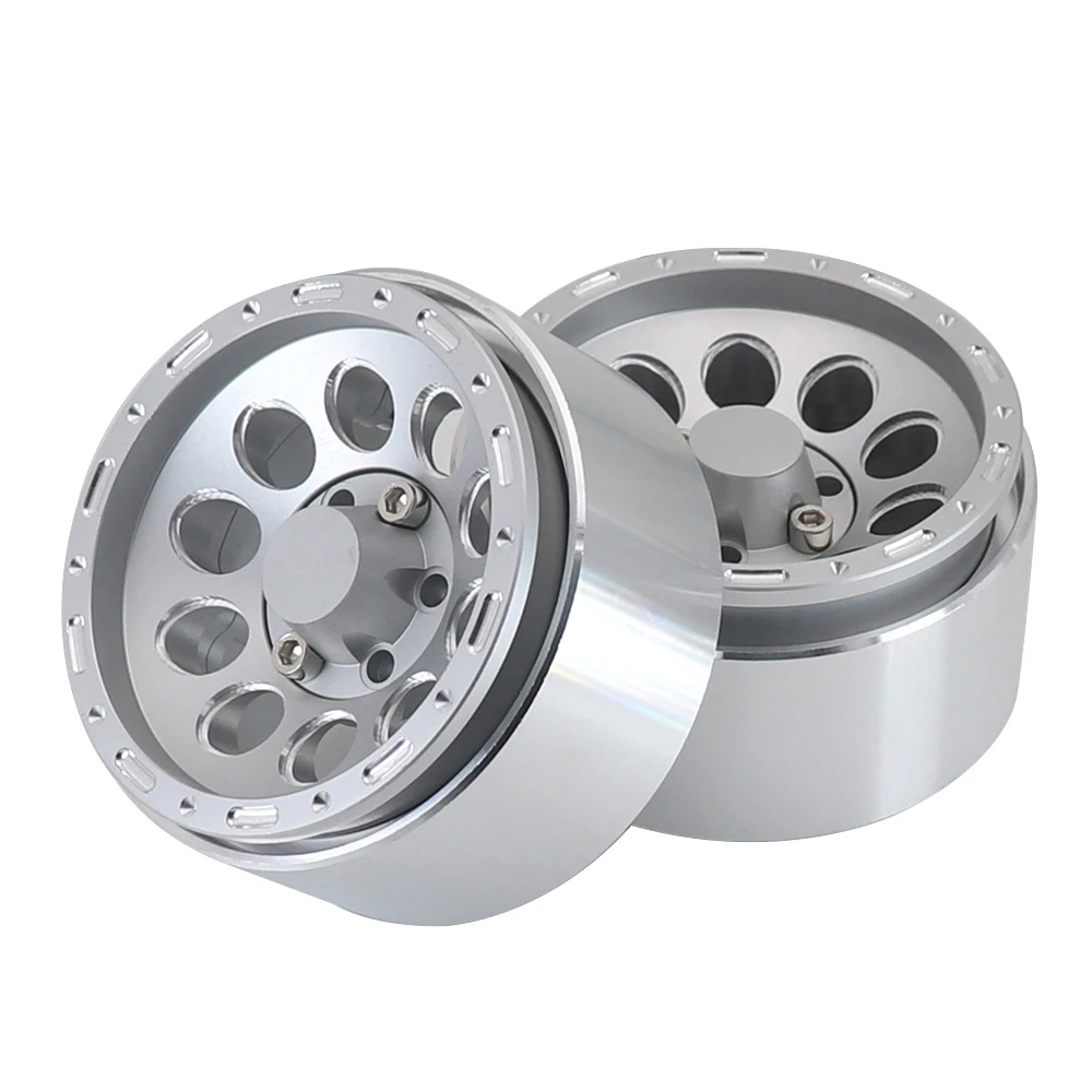 4 stuks 1.9 Metalen Beadlock Gat Wielnaaf Velg Voor 1/10 Rc Crawler Traxxas Axiale Trx4 Trx-6 Scx10 Yikong Trx4 Redcat Rgt Mjx D90