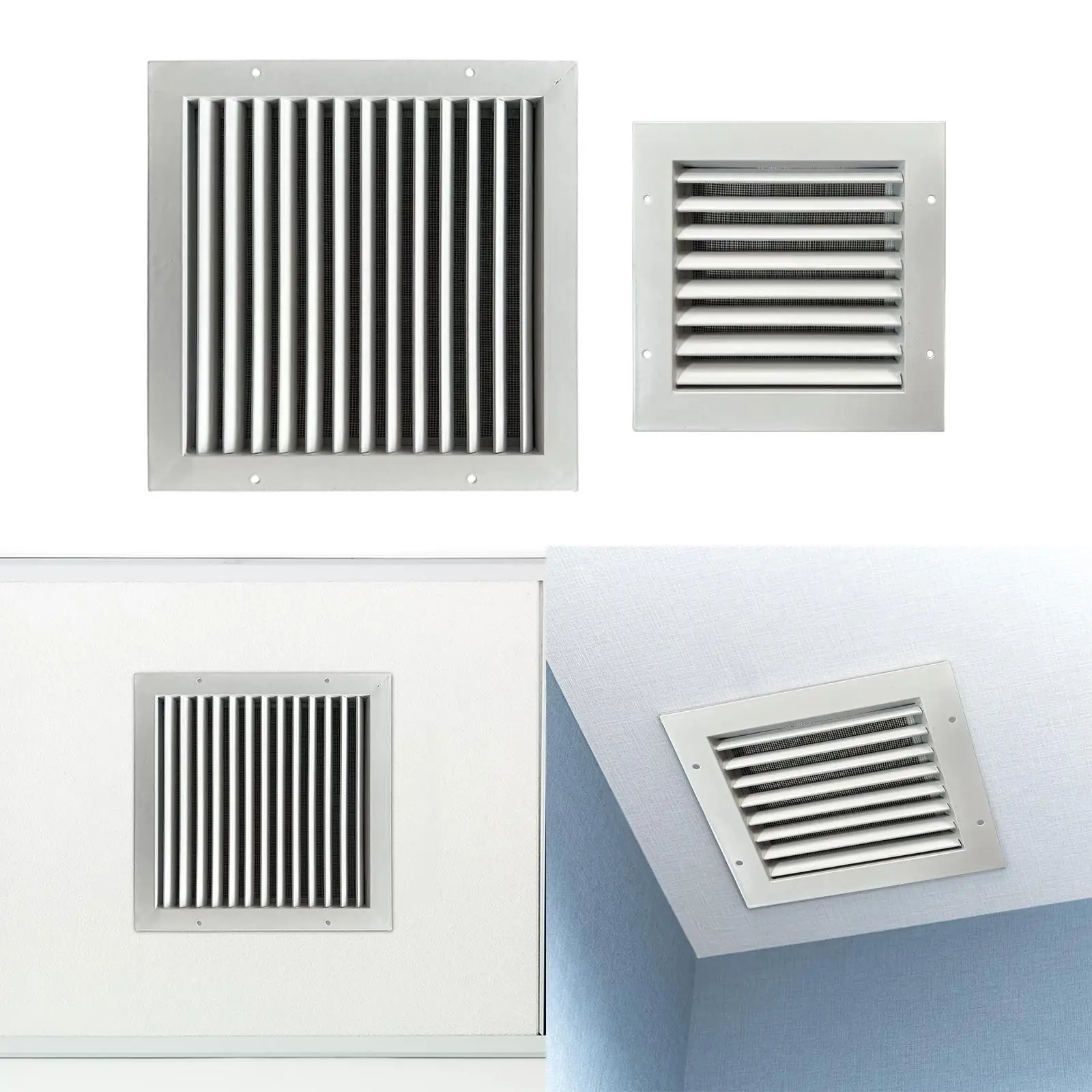Wall Ceiling Air Vent Deflector Louver Cover for Fresh Air Exhaust Return Vent in Home Commercial Space