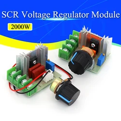 AC 220V 2000W SCR Voltage Regulator Dimming Dimmers Motor Speed Controller Thermostat Electronic Voltage Regulator Module Javino