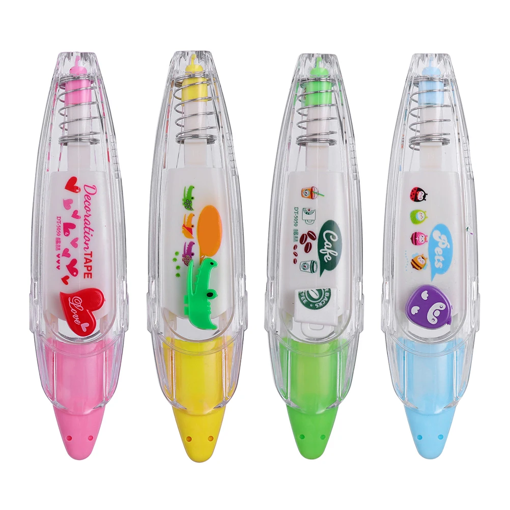 

Correction Tape Decorative Scrapbooking Pen Diary Student Decoration Cute Patterns Practical Use DIY School Supplies