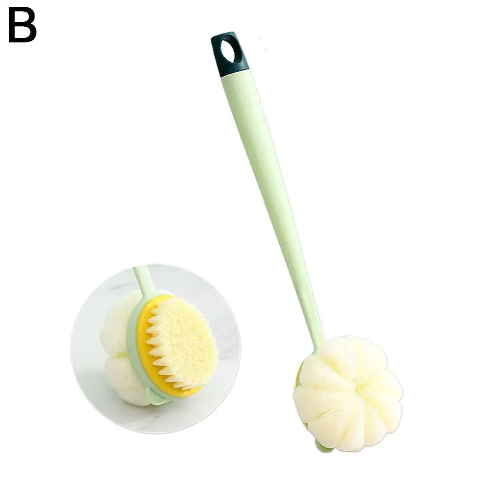 Щетка для ванны с мягкой щетиной и длинной ручкой, противоскользящая ручка, многофункциональная для чистки душа, подходит для всех типов кожи X1x1