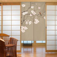 Japanese series changing room Curtain Privacy Partition Doorway Curtains Kitchen Entrance Noren Linen Hanging Half-curtain