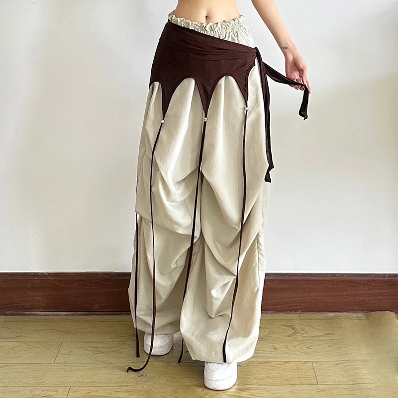 Women Personality Irregular Tassel Jazz Dance Scarf Harajuku Y2K Waist Belt Streetwear Jeans Halloween Cosplay Decor Belt