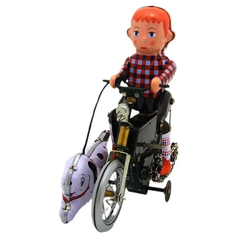 

W3JF Classical Tinplate Boy Motorcycle Toy For Home Or Coffee Shop Display