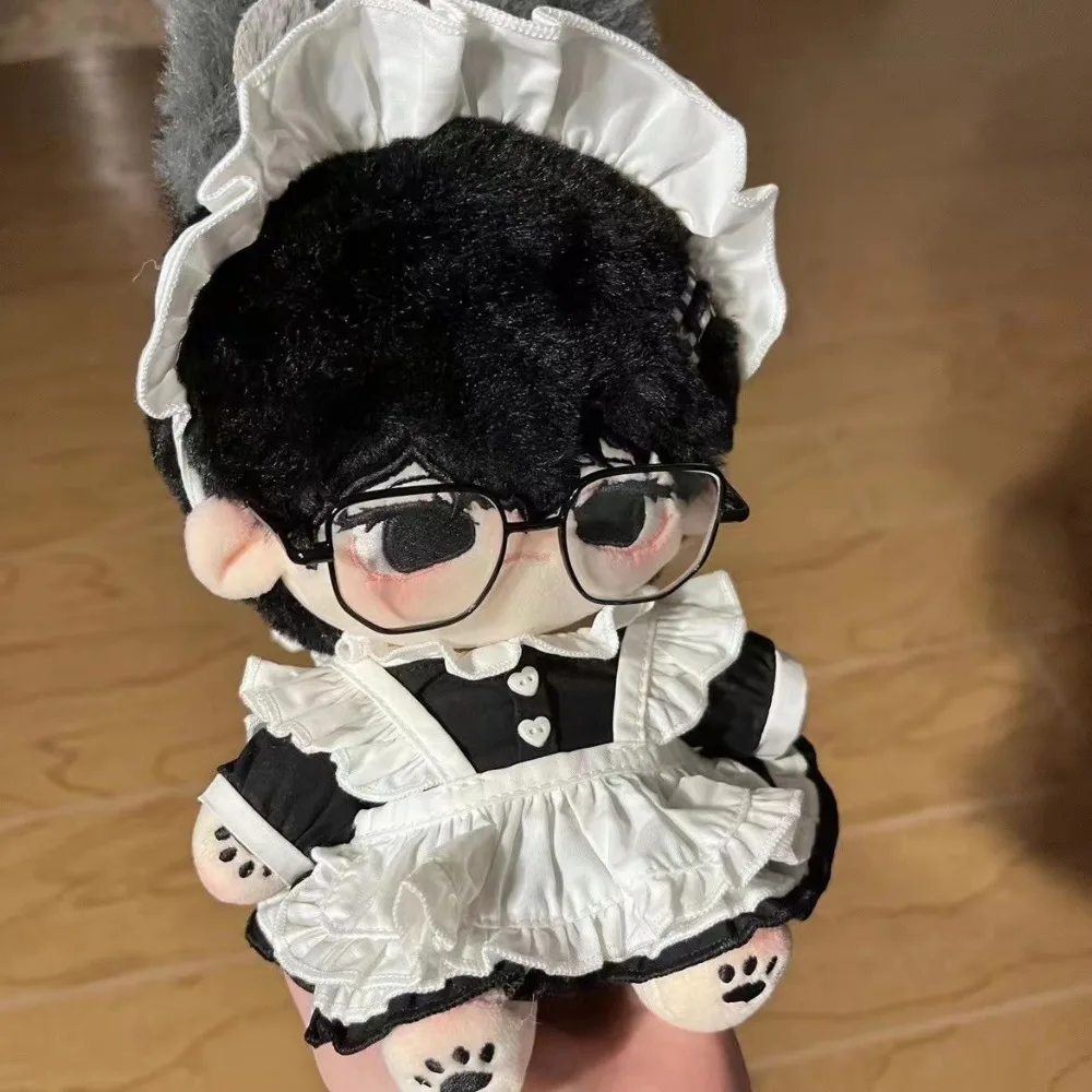 Metal Rectangle Plush Doll Glasses Clear Lens Miniature Eyeglasses 8.5cm Glasses For Labubu Toys Decoration For Doll Accessories