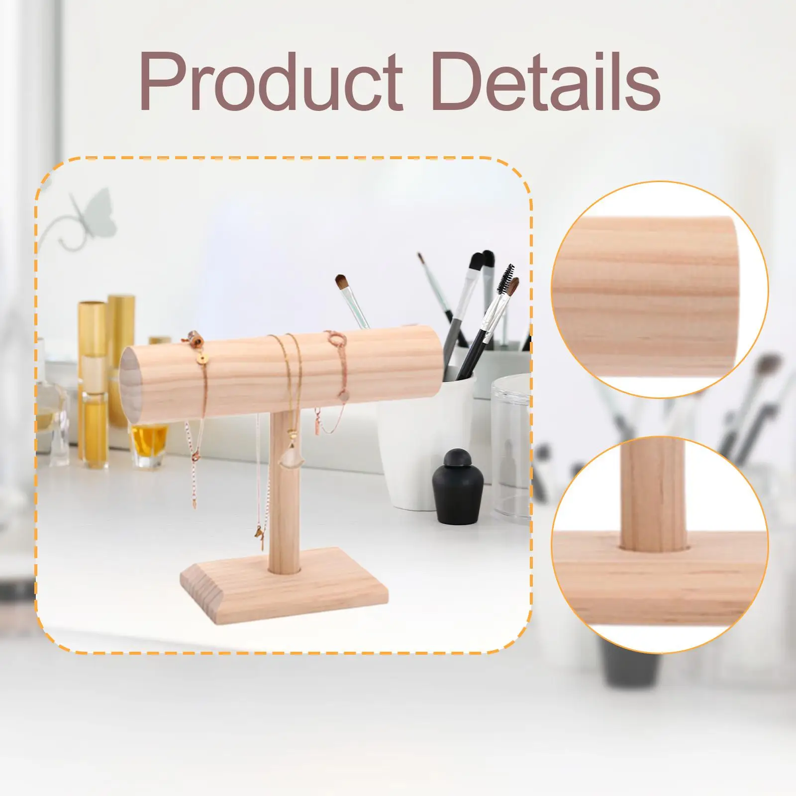 سوار منظم عرض برج الخشب مجوهرات المنظم ساعة الوقوف للقلائد أساور منظمة المنزل تظهر متجر البيع بالتجزئة #5