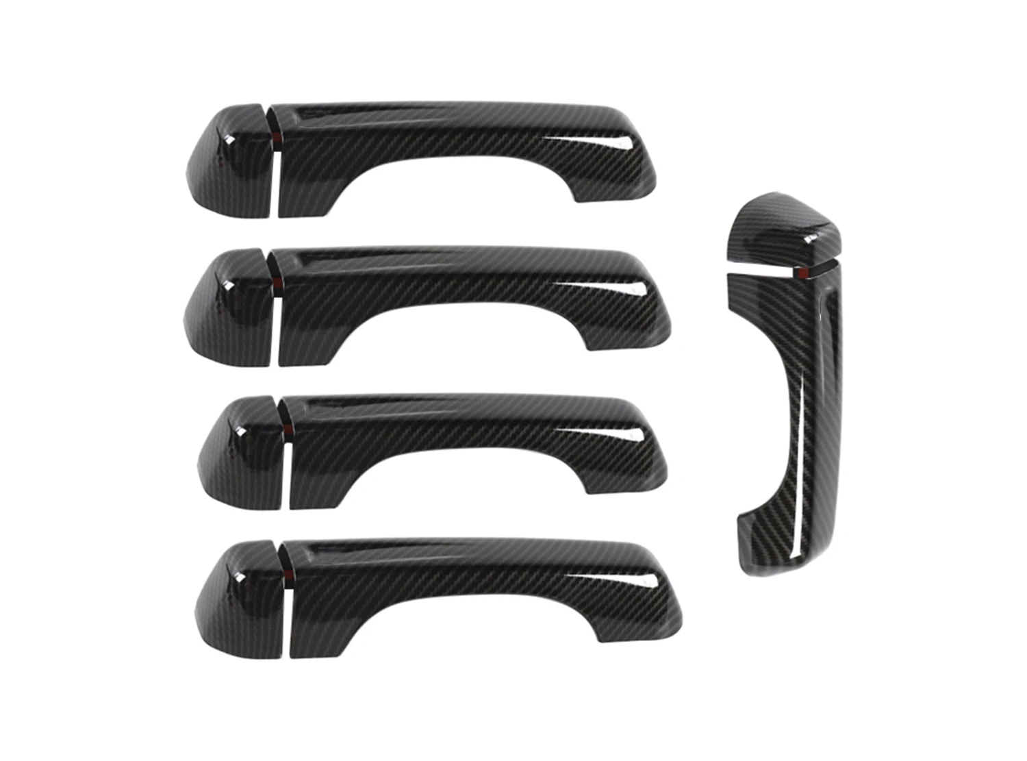 Car Door Grab Handle Decoration Cover Trim for Jeep Wrangler JL Gladiator JT 2018-2021 2022 2023 4-Doors Exterior Accessories