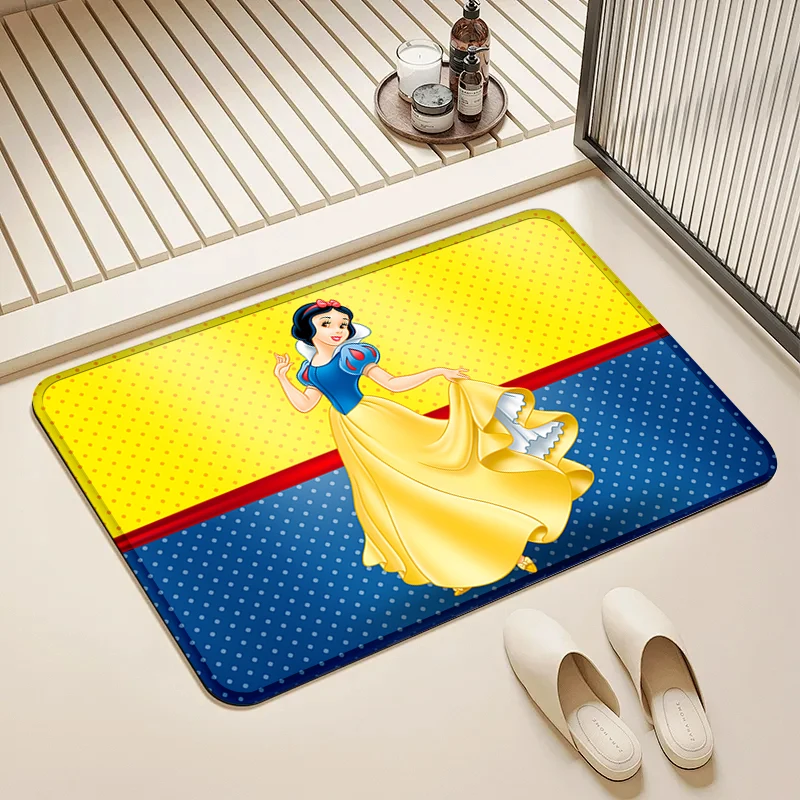 

Disney Snow White Polka Dot Door Mat Non-Slip Washable Floor Rug for Home Kids Room Bathroom Decor