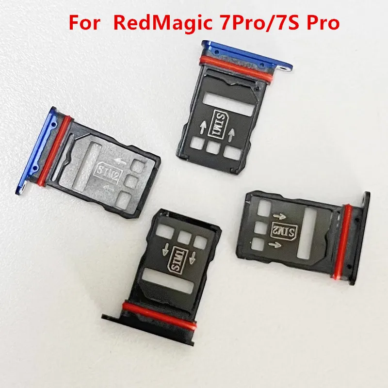 7 Pro SIM Card Slot For ZTE Nubia RedMagic 7Pro 7S Pro NX709J NX709S Adapters Socket Holder Tray Chip Drawer Housing Repair Part