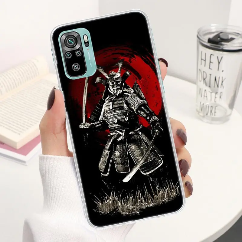 Aesthetic Samurai Cool Coque Phone Case For Xiaomi Redmi Note 13 12S 12 11S 11T 11E Pro Plus 11 10 10S 9 9S 8 8T 5G Cover Note 1