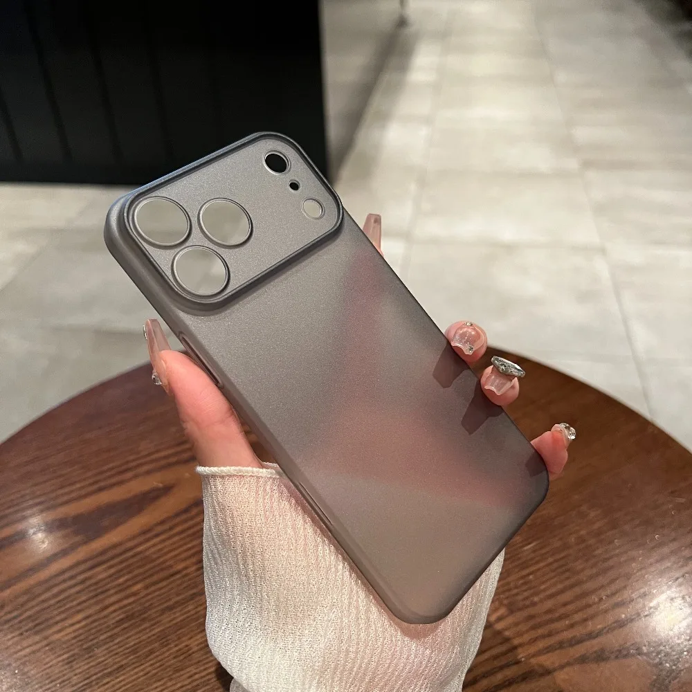 حافظة عصرية رفيعة للغاية غير لامعة لهاتف آيفون 15 16 17 برو ماكس اير 14 بلس 13 12 غطاء رقيق مقاوم للصدمات #5