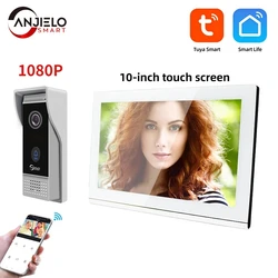 Touch Screen 10-Inch Wifi Video Intercom Hd Kleur  1080P display screen Bewegingsdetectie Tuya Smart Remote View home Security