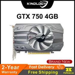 Kinology-Nouvelle carte de ponçage vidéo GTX 750, VGA 512SP, 2 Go, 1 Go, GPU en option, Radeon GTX750, 4G