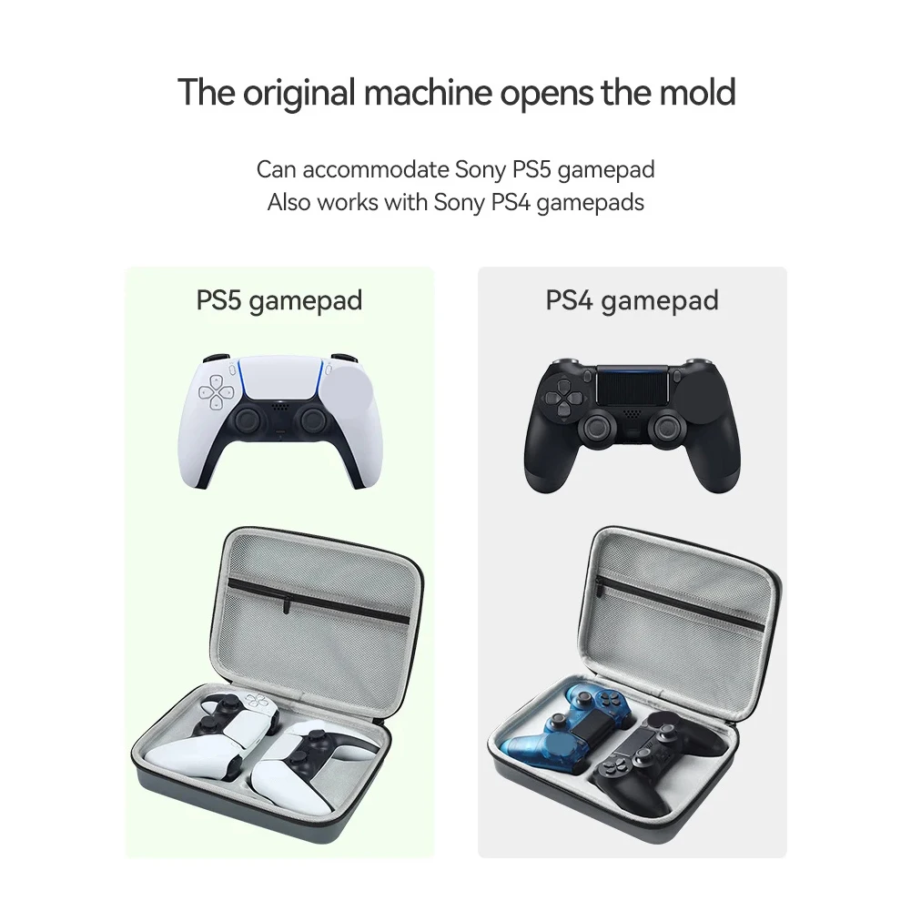 EVA Carrying Storage Case Dual Game Controllers Carrying Storage Bag Travel Hand Bag Box Compatible For PS5/PS4 Controllers