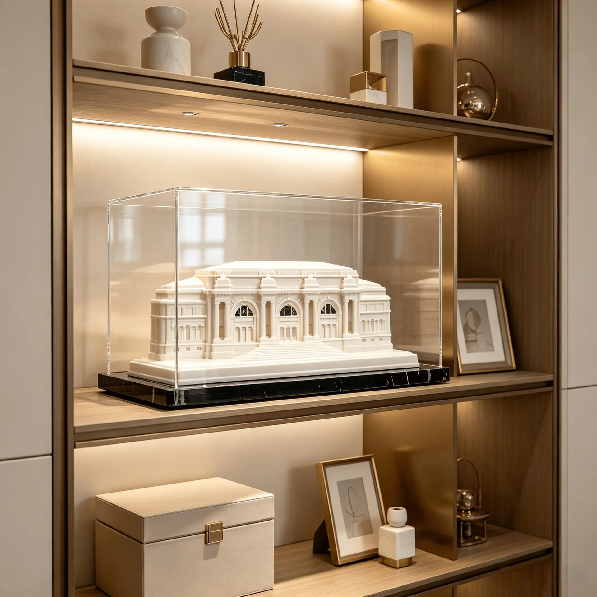 HYS European architectural model ornament light luxury resin art sculpture model room porch hotel soft decoration handicrafts