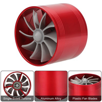 Car Turbine Supercharger Turbo Refit Car Air Intake Turbonator Single Fan Supercharger Gas Saver Kit Auto Replacement Part