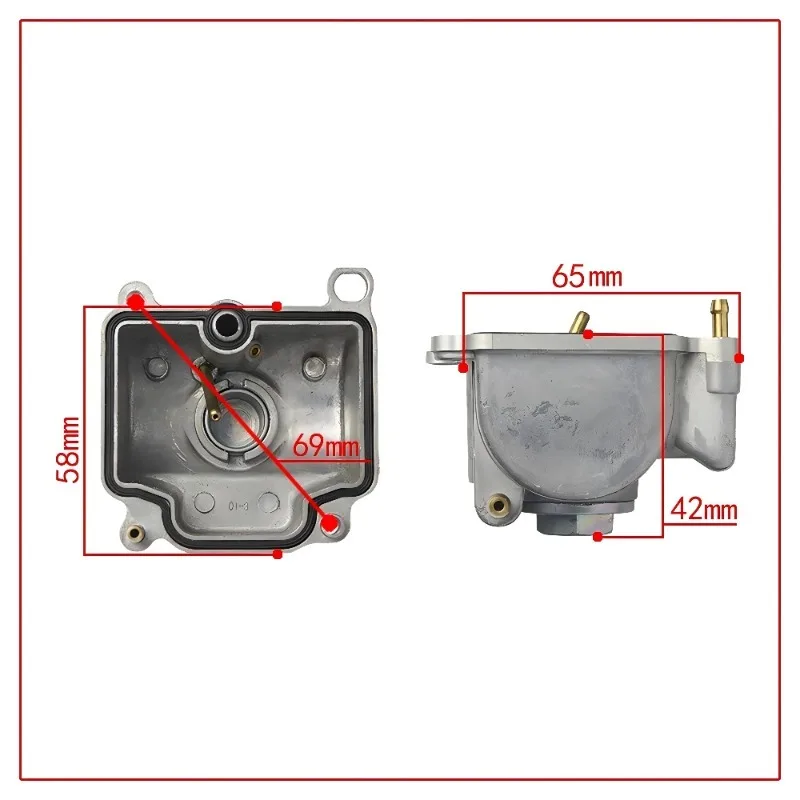 For KEIHIN PWK KSR EVO OKO KOSO Carburetor 21mm 24mm 26mm 28mm 30mm 32mm 34mm Motorcycle Carburetor Bottom Float Bowl