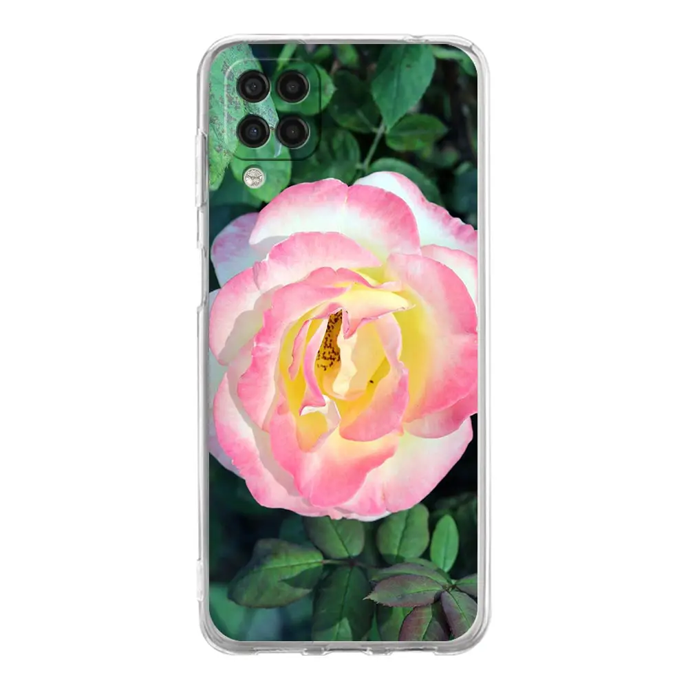 Rose Flowers Botanic Soft Phone Case For Samsung Galaxy A51 A71 A21S A12 A11 A31 A41 A03S A13 A33 A73 A53 A52 A32 5G A23 Cover