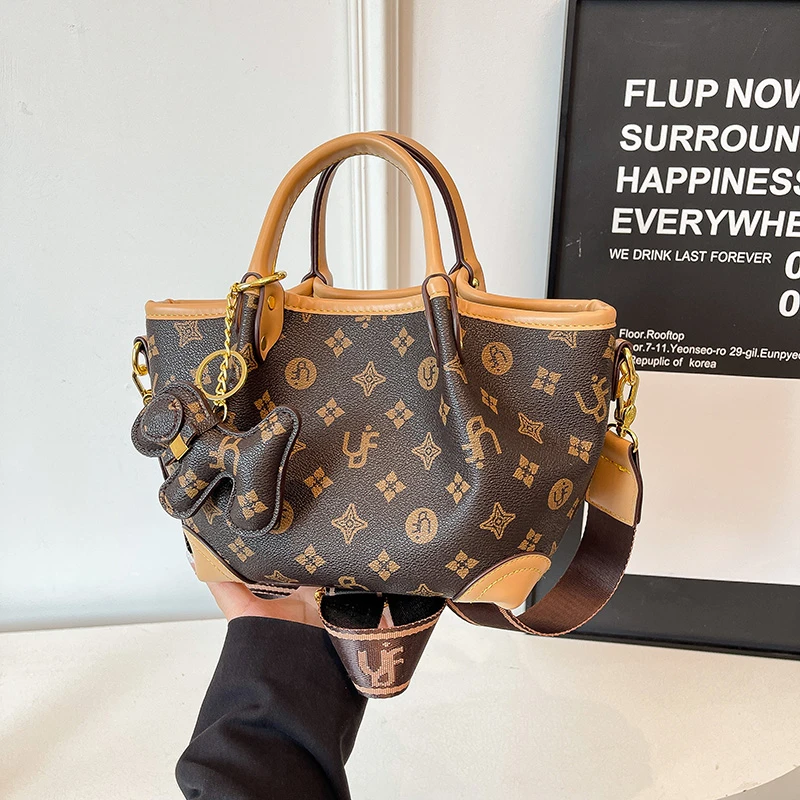 

Шикарная элегантная женская большая сумка, кошелек через плечо из натуральной кожи, дизайнерская сумка-мессенджер, популярная классика