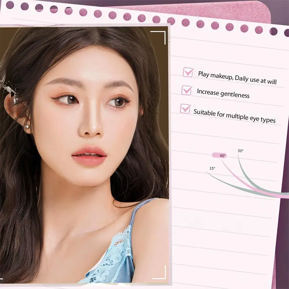 10 صفوف رموش ذاتية اللصق لينة مجموعات ذاتية الصنع الرموش خالية من الغراء جلدة رمش الرموش ماكياج الطبيعية كاذبة مانغا D B0W6