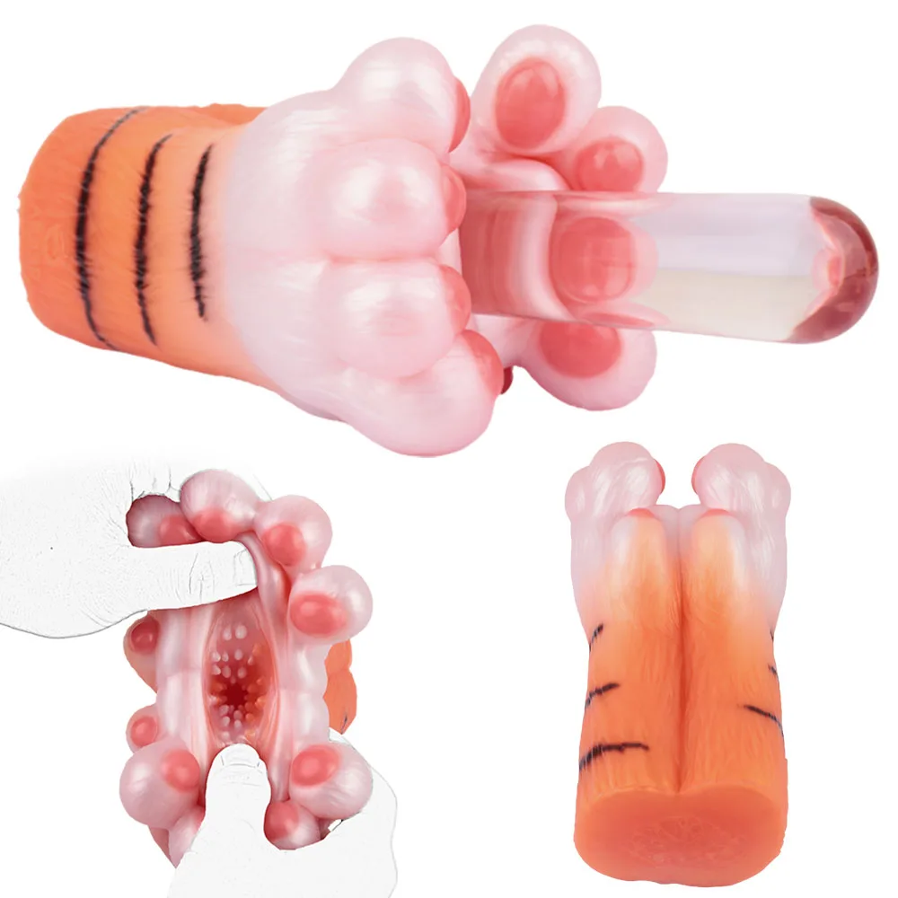 NNSX الحيوان النمر ذكر الاستمناء سيليكون زيبرا واقعية المهبل لينة Onahole جيب كس الضارب الكبار 18 + الجنس لعب للرجال #3