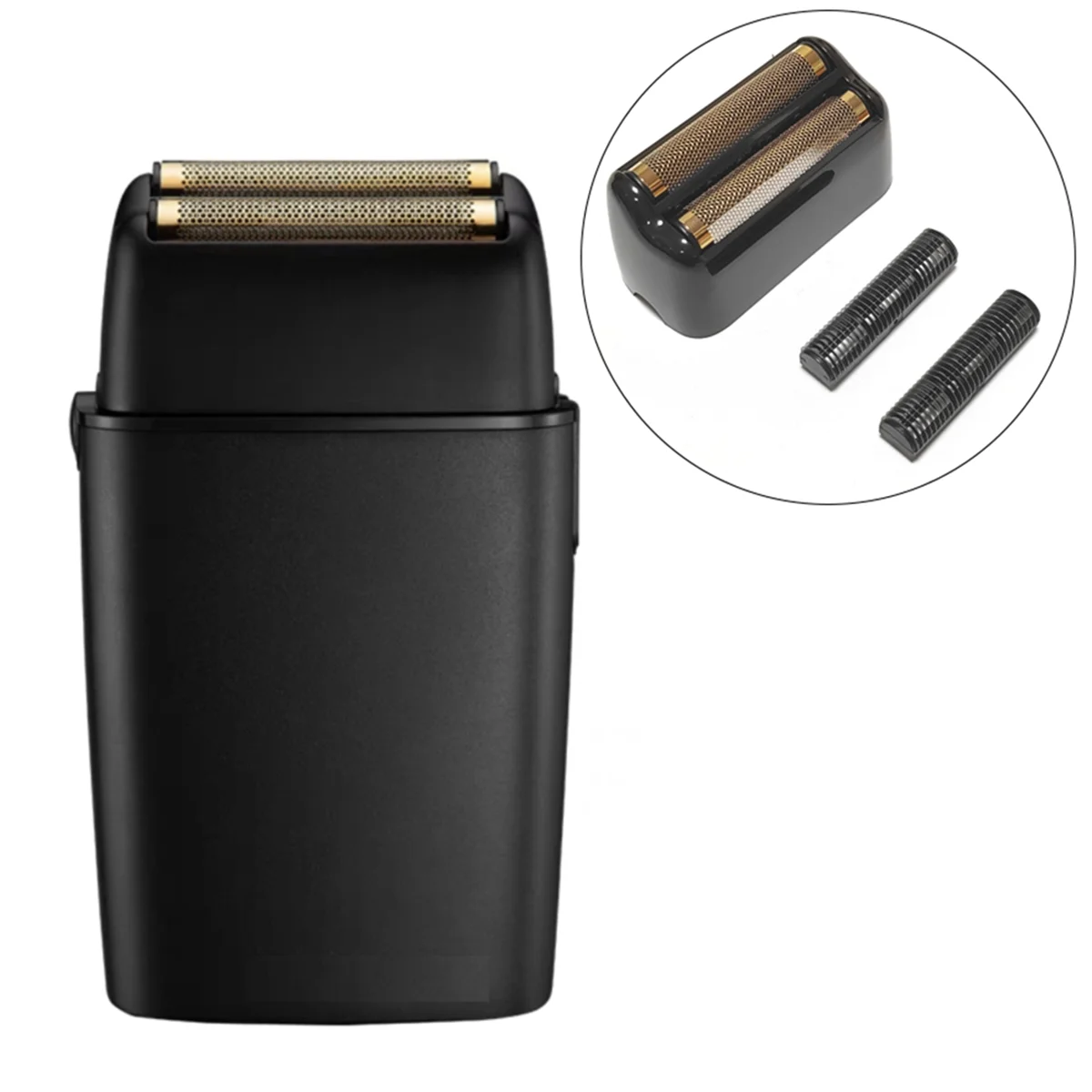 قطع ورقائق معدنية بديلة ، ماكينة حلاقة مزدوجة الرقائق ، لامعة ، babfs2bcc-