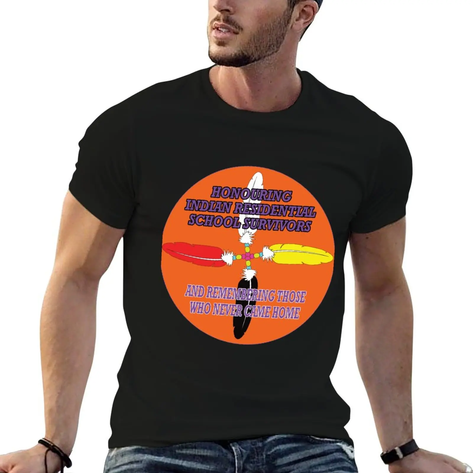 

Orange shirt day, Every child matters - Honouring Survivors by Anna White T-Shirt anime stuff plus sizes men clothings