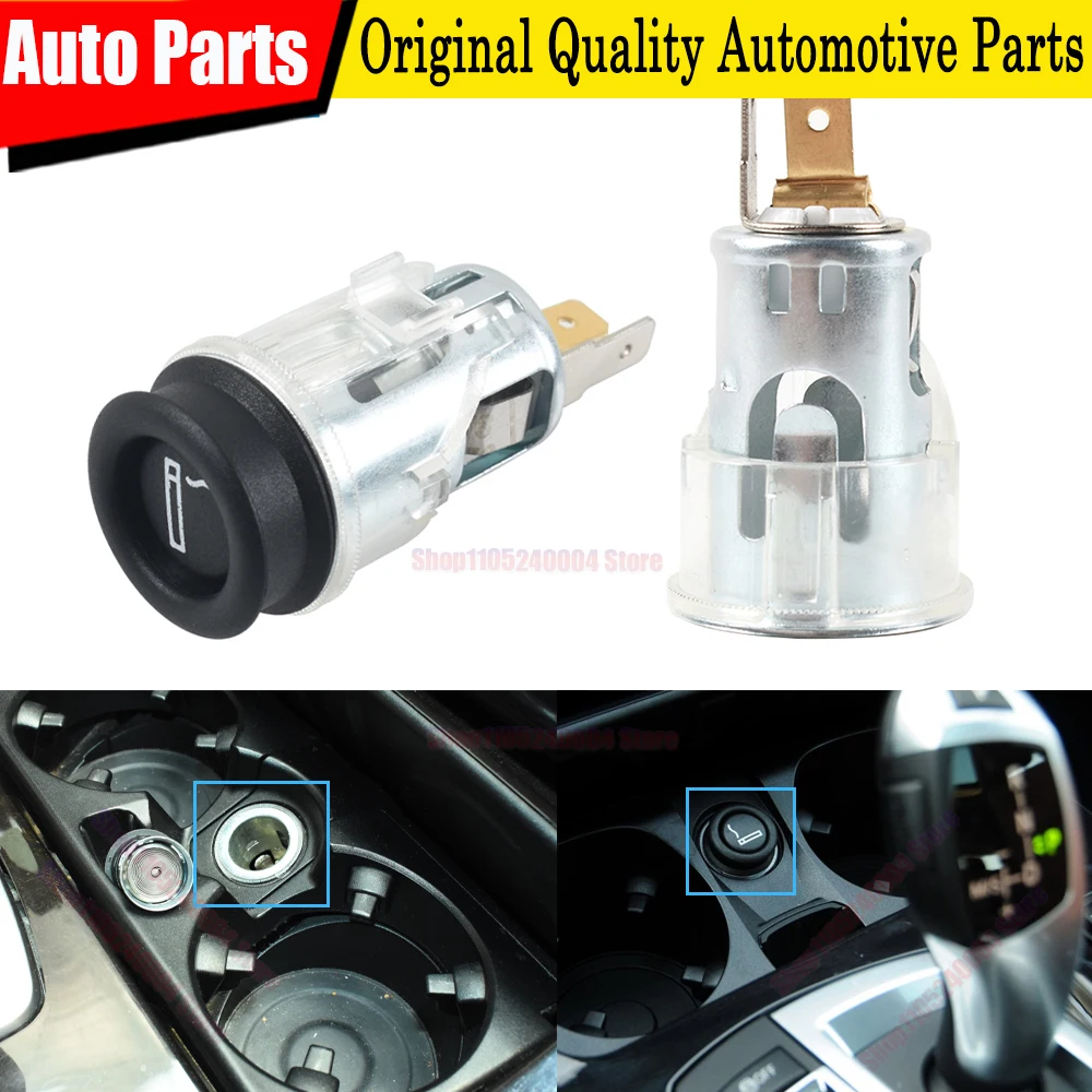 For BMW All Series Car Interior Accessories Universal Plug Cigarette Lighter Socket Assembly Replacement 61346973035