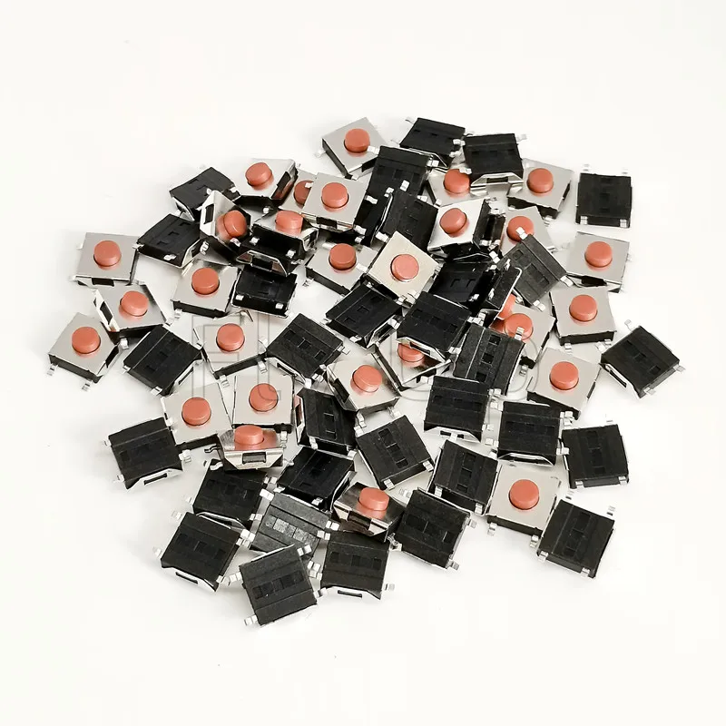 100PCS/1000PCS 6*6*3.1 mm SMD Switch 4 Pin Touch Micro Switch Push Button Switches Red SMD Tact Switch