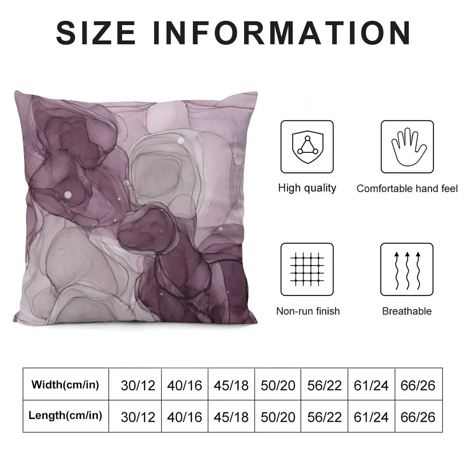 Aubergine Ink 1 Throw Pillow Luxury Pillow Case Cushion Cover For Sofa pillow