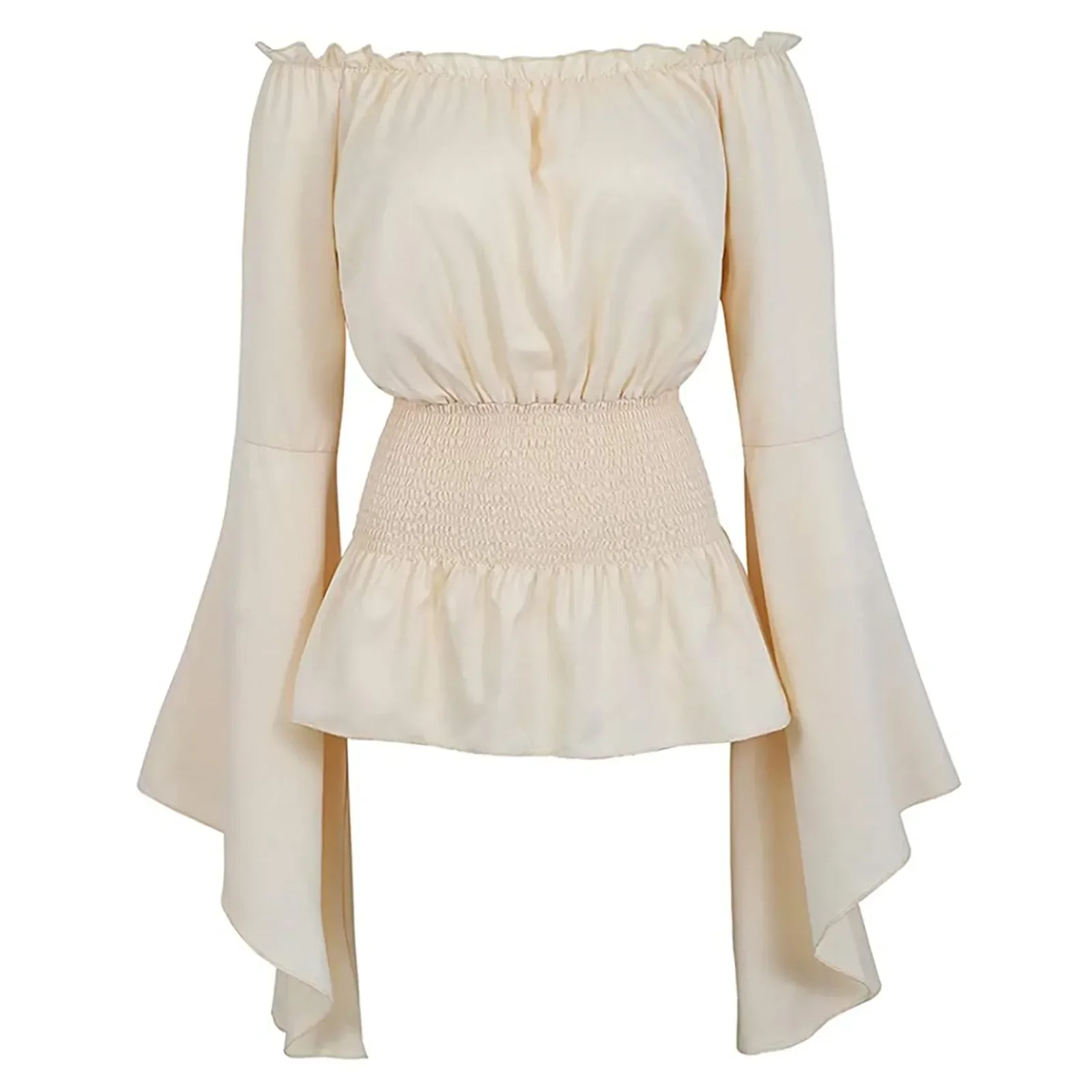 Chemisier Renaissance vintage pour femme, chemise bohème à manches dénudées, Steampunk, 7.5 ate, costume de cosplay médiéval, haut corset