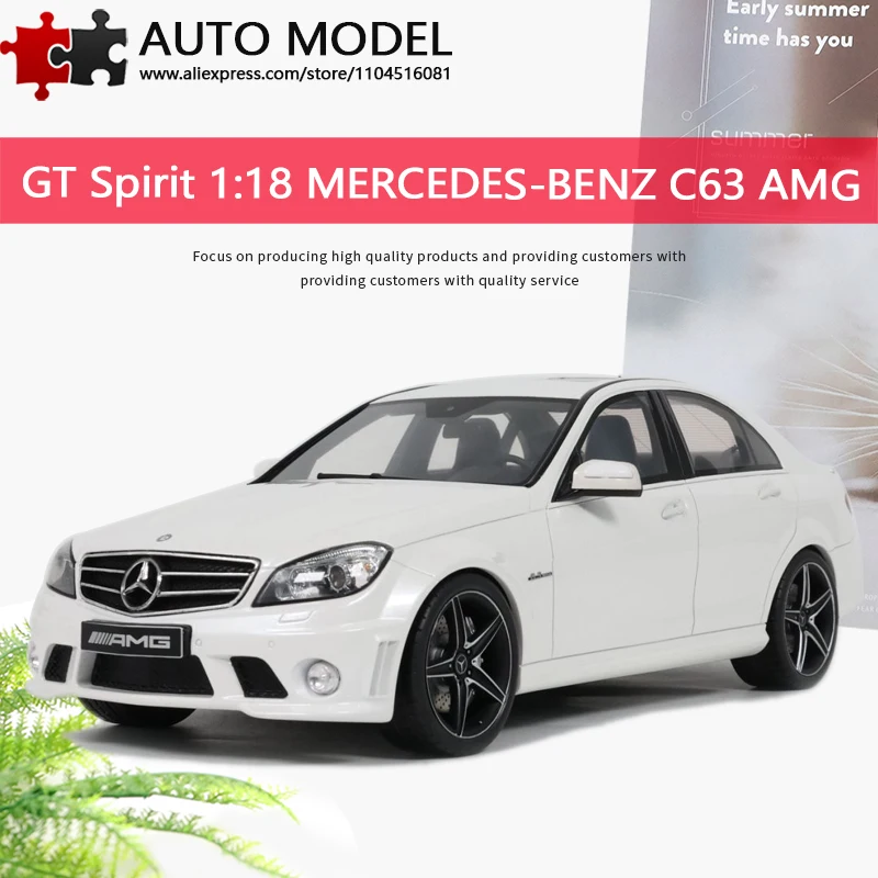 

Коллекционная модель автомобиля Mercedes-Benz C63 AMG третьего поколения (2007 г.), седан C-класса, реалистичная, из смолы, лимитированная серия, Gt Spirit, масштаб 1:18, литая под давлением, статическая модель, игрушка для взрослых, подарок для мальчика