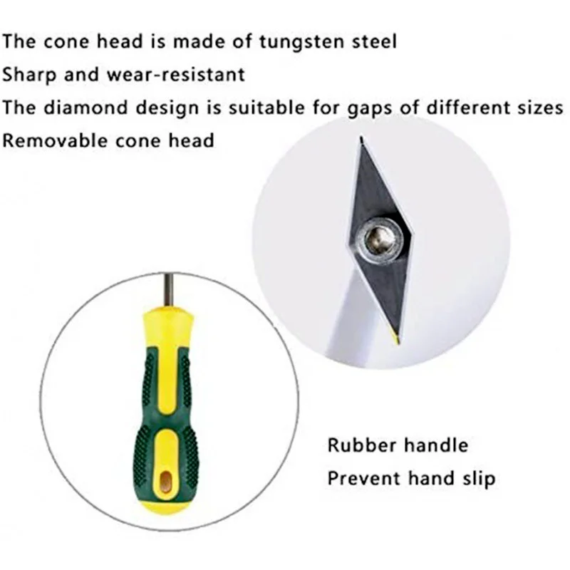 Ceramic Tile Grout Remover SeamProfessional Tungsten Cleaner Drill Bit Steel Tiles Gap For Floor Wall Cement Cleaning Hand Tool