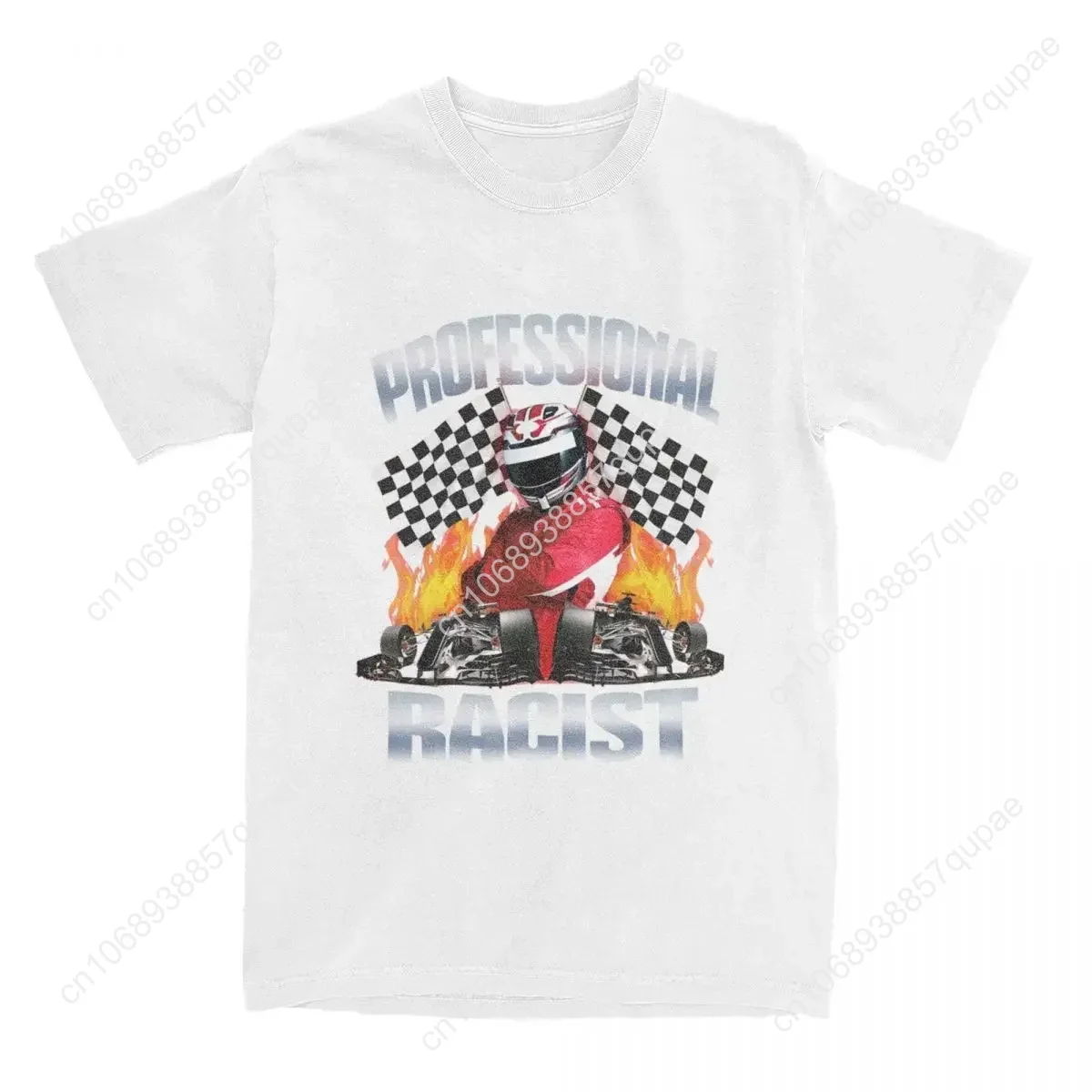 Professional Certified Racist Racing Meme T-Shirt Unisex Cotton Clothing Harajuku O-neck Short Sleeve Women's Retro Style Short