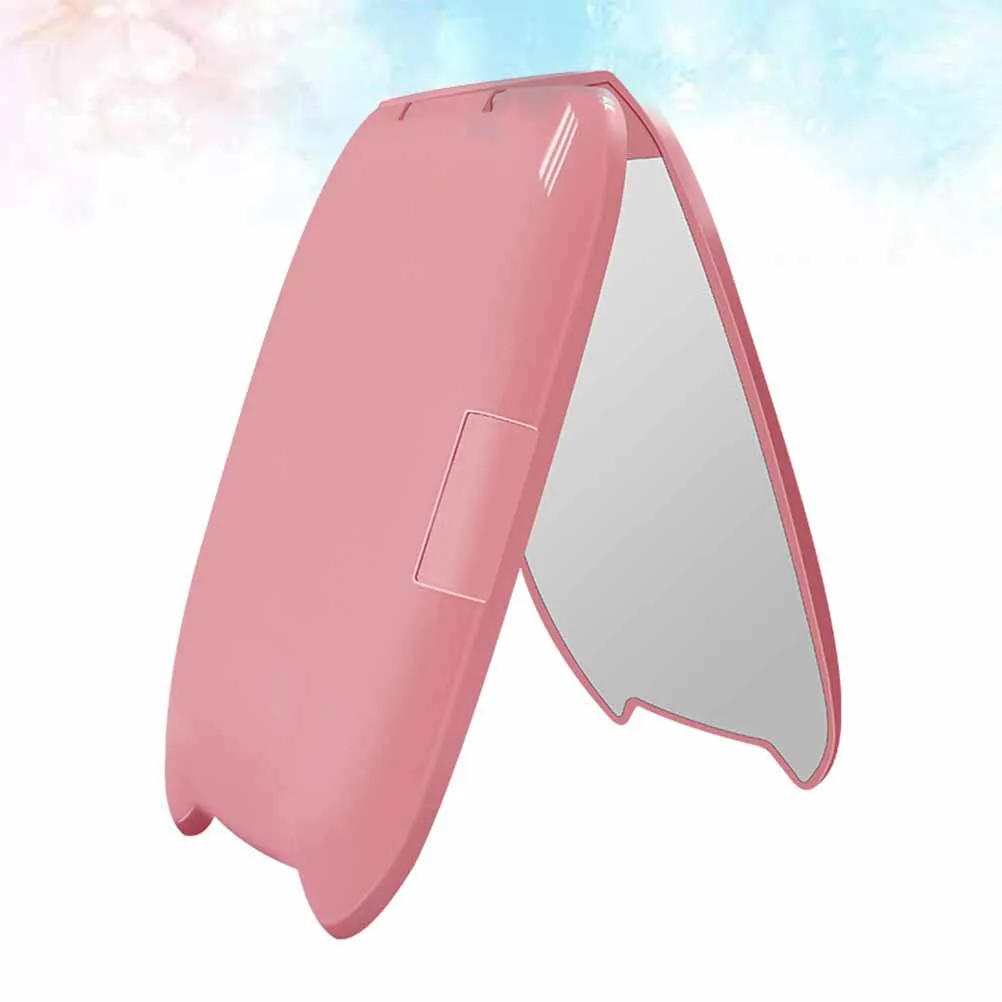 Folding Portable Makeup Mirror Double Sided Compact LED Pocket Mirror 2X Magnifying Sensor Light for Travel Daily Use M Size