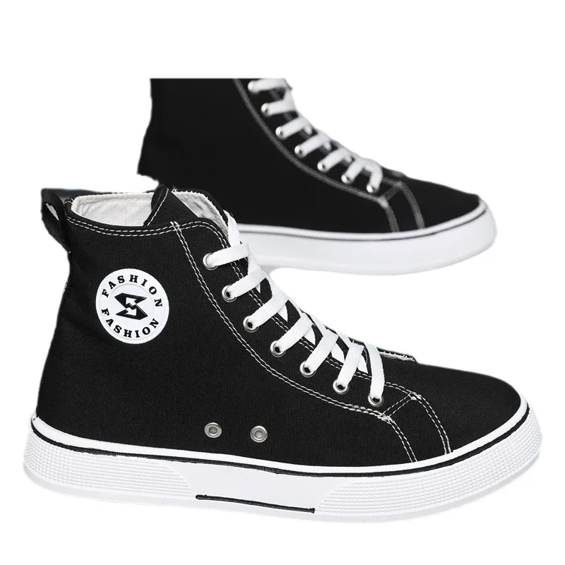 

Высокие парусиновые туфли. Спортивные и повседневные кроссовки большого размера для подростков. Модная и универсальная мужская обувь, увеличивающая рост. 104사이즈.