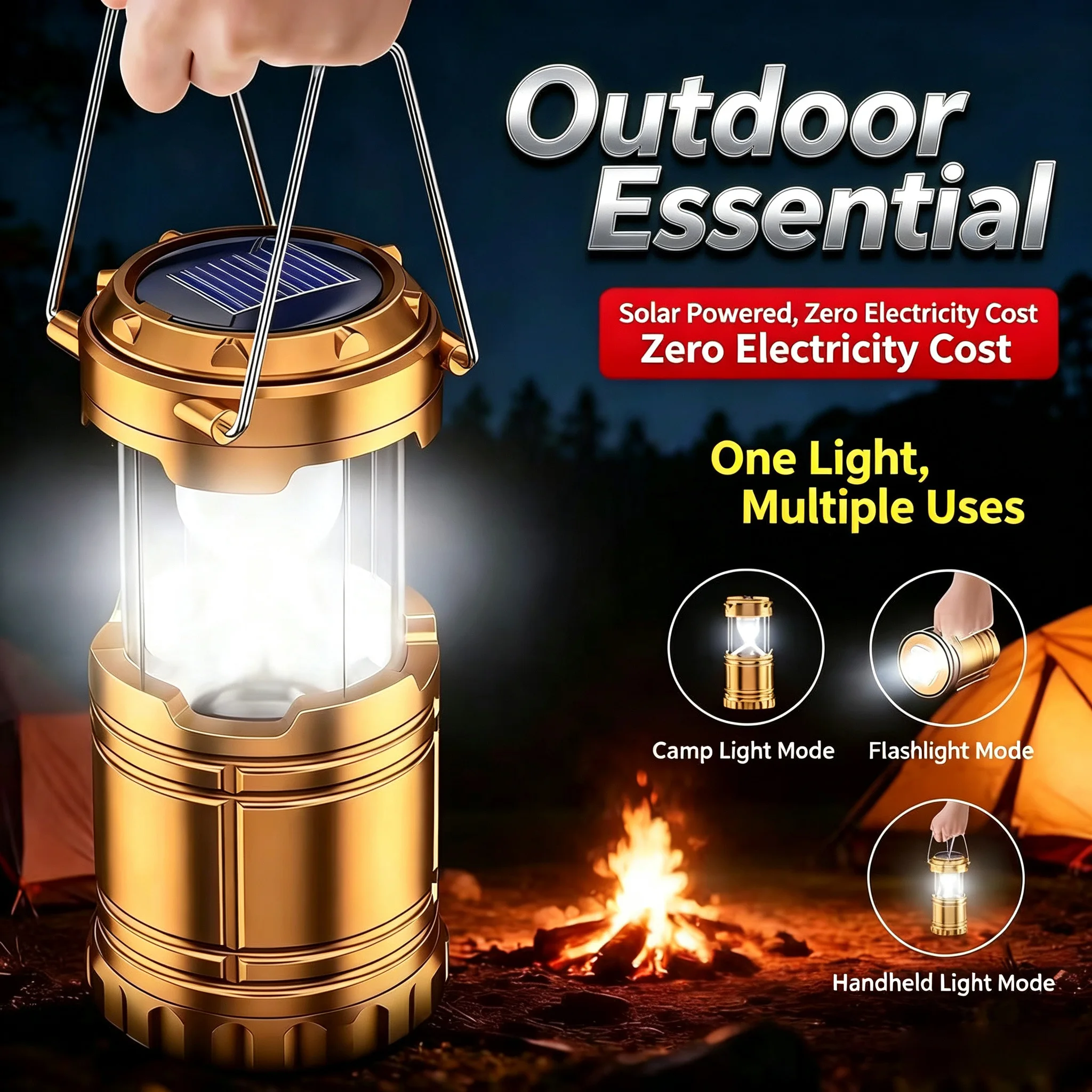Emergency Light For Home Ultra - đánh giá và giá Solar Lantern Camping Collapsible