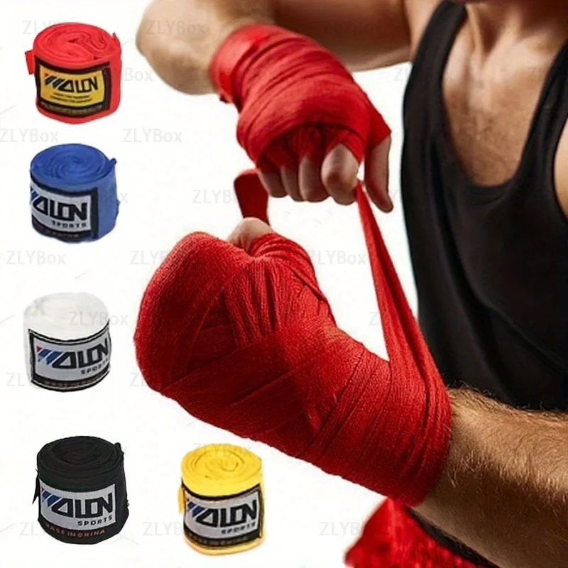 2 Rolls 1.5/3/5m Cotton Boxing Bandage Sports Strap Sanda Kick Boxing Mma Hand Gloves Wraps Belt Boxing Sports Wraps Bandage