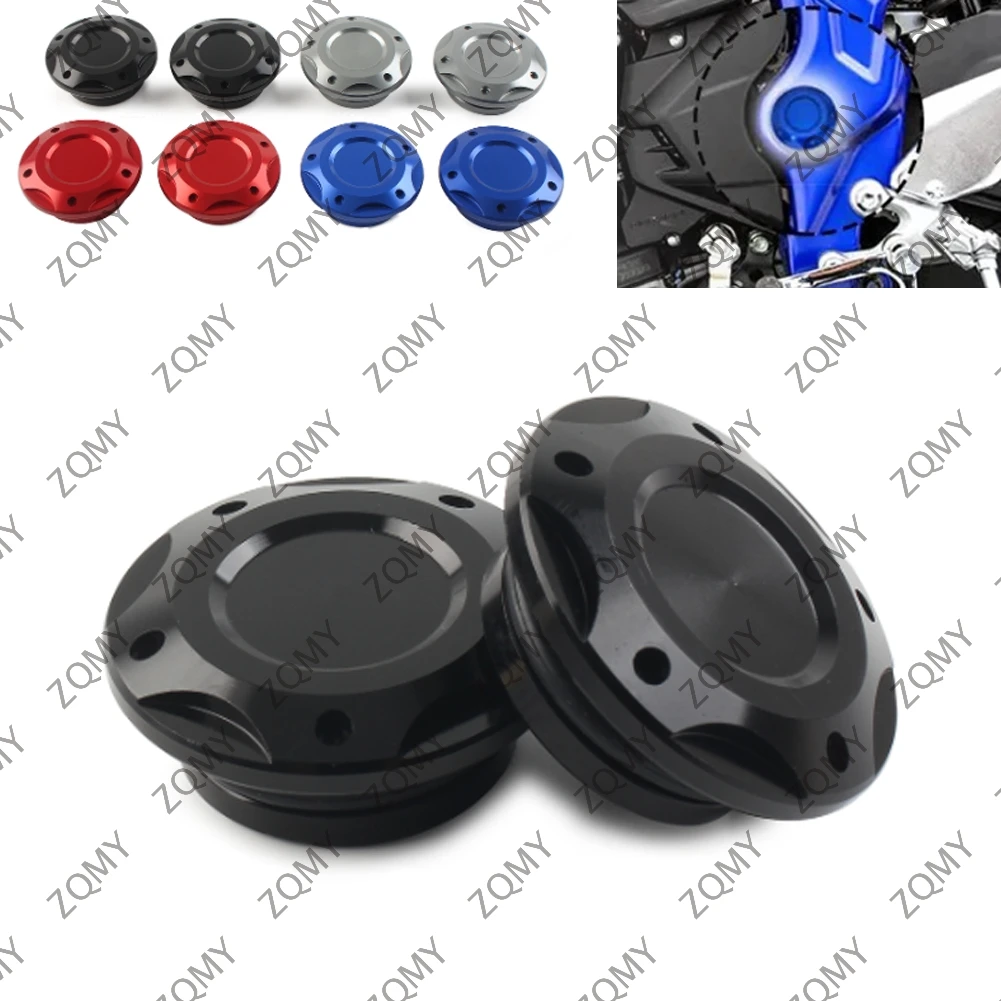 2 Pcs Motorcycle Aluminum Frame Hole Caps Plug Cover For Yamaha YZF-R3 MT-03 R25 MT25 MT03 All Years